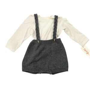 CAT & JACK Target Girls Two-Piece Romper Outfit 12M (1441)